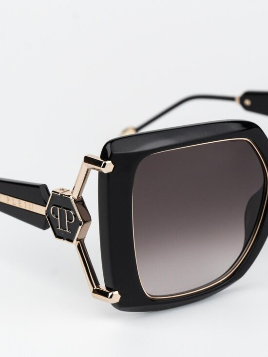 Philipp Plein Women Sunglasses Black Pink Gradient Square SPP121S 0700 main image 7